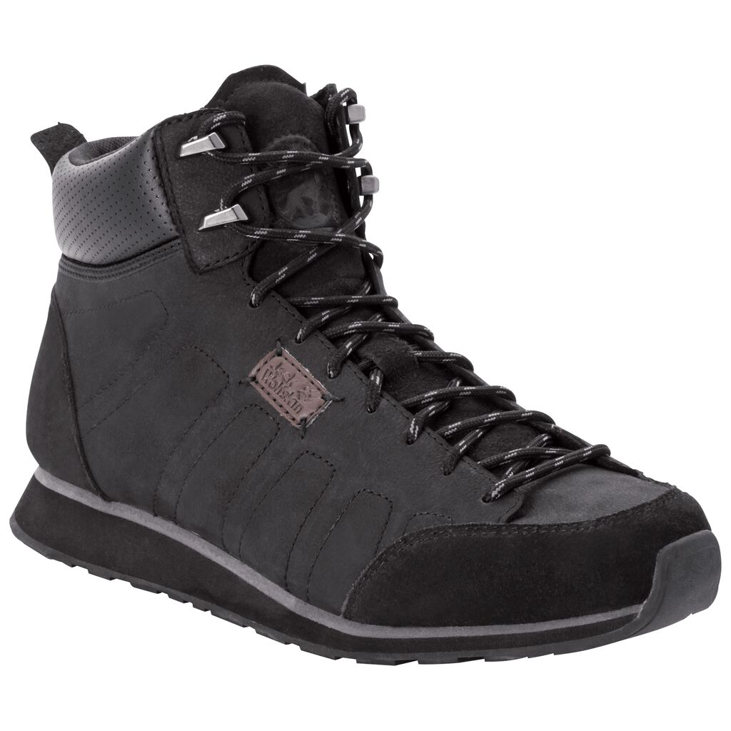 Jack Wolfskin MOUNTAIN DNA LT MID παπουτσια casual ανδρικα μαυρα/γκρι | GR6141886